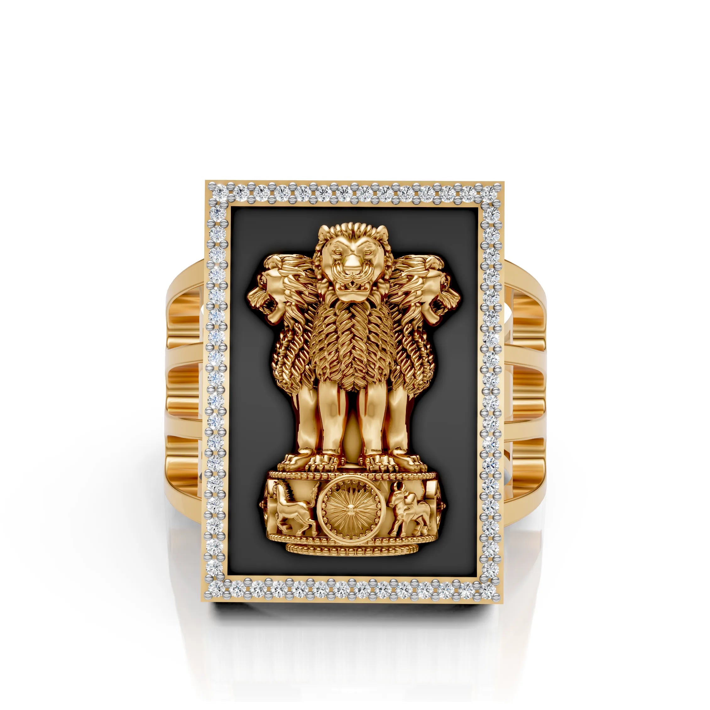 ashok stambh gold ring price
