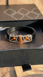 Solid Gold And 925 Sterling Silver Kashtbhanjan Hanumanji Bracelet with Moissanite Diamond