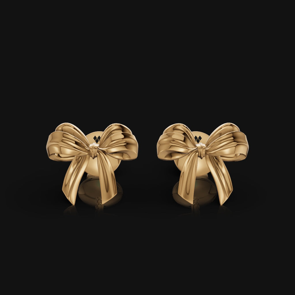 925 Sterling Silver Ribbon Earring