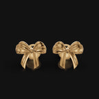 925 Sterling Silver Ribbon Earring