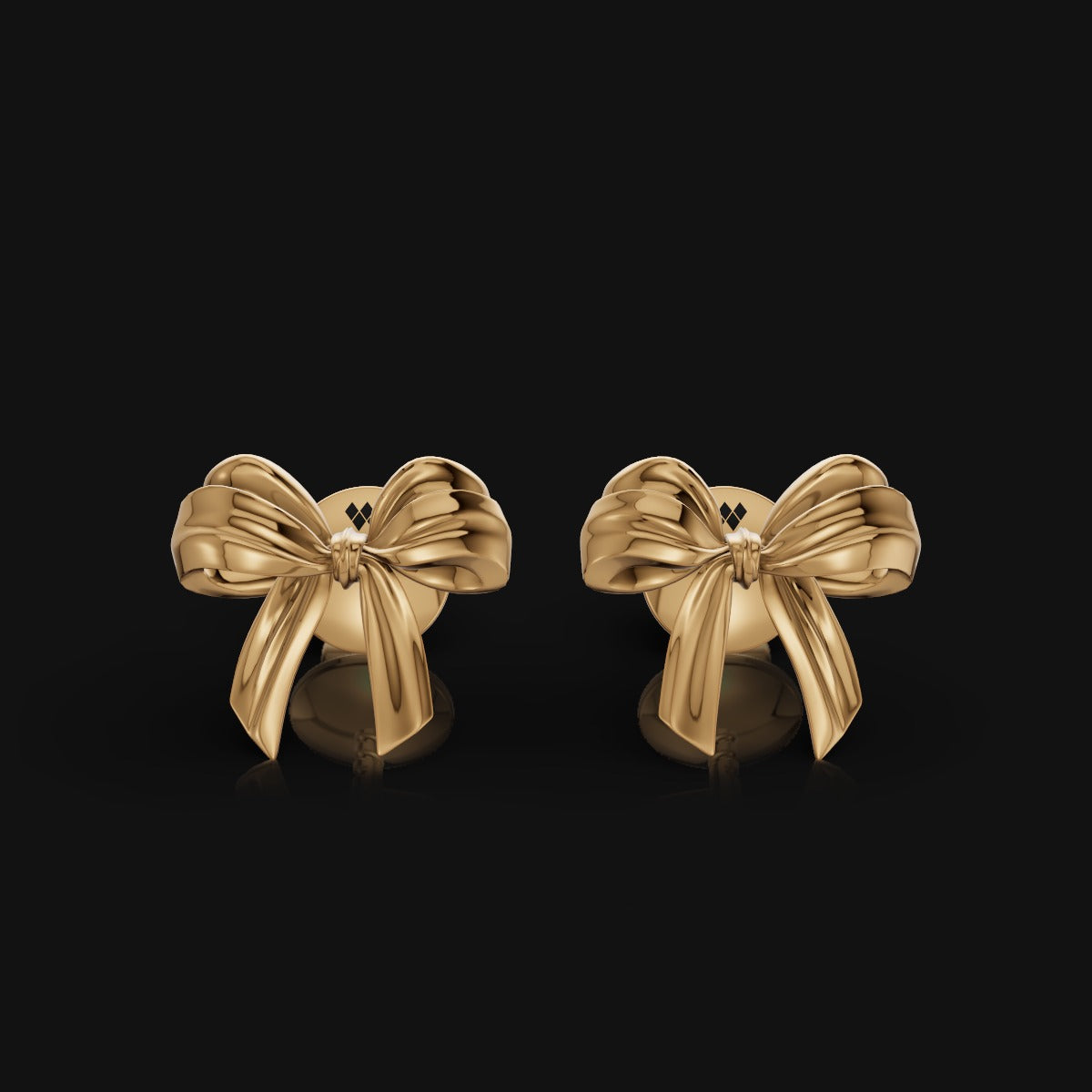 925 Sterling Silver Ribbon Earring