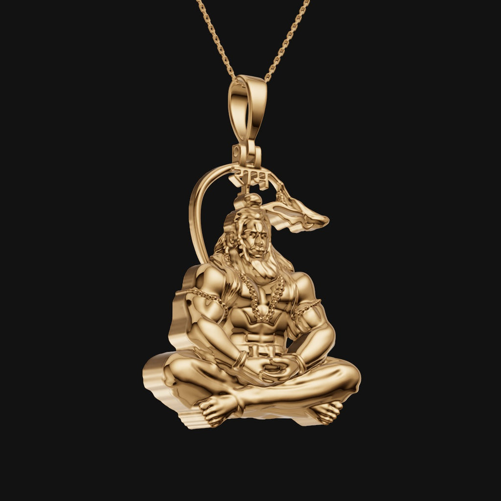 925 Sterling Silver Hanuman Ji Pendant