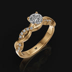 925 Sterling Silver Moissanite Diamond Ring – Timeless Sparkle with a Modern Touch