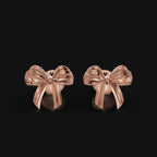 925 Sterling Silver Ribbon Earring