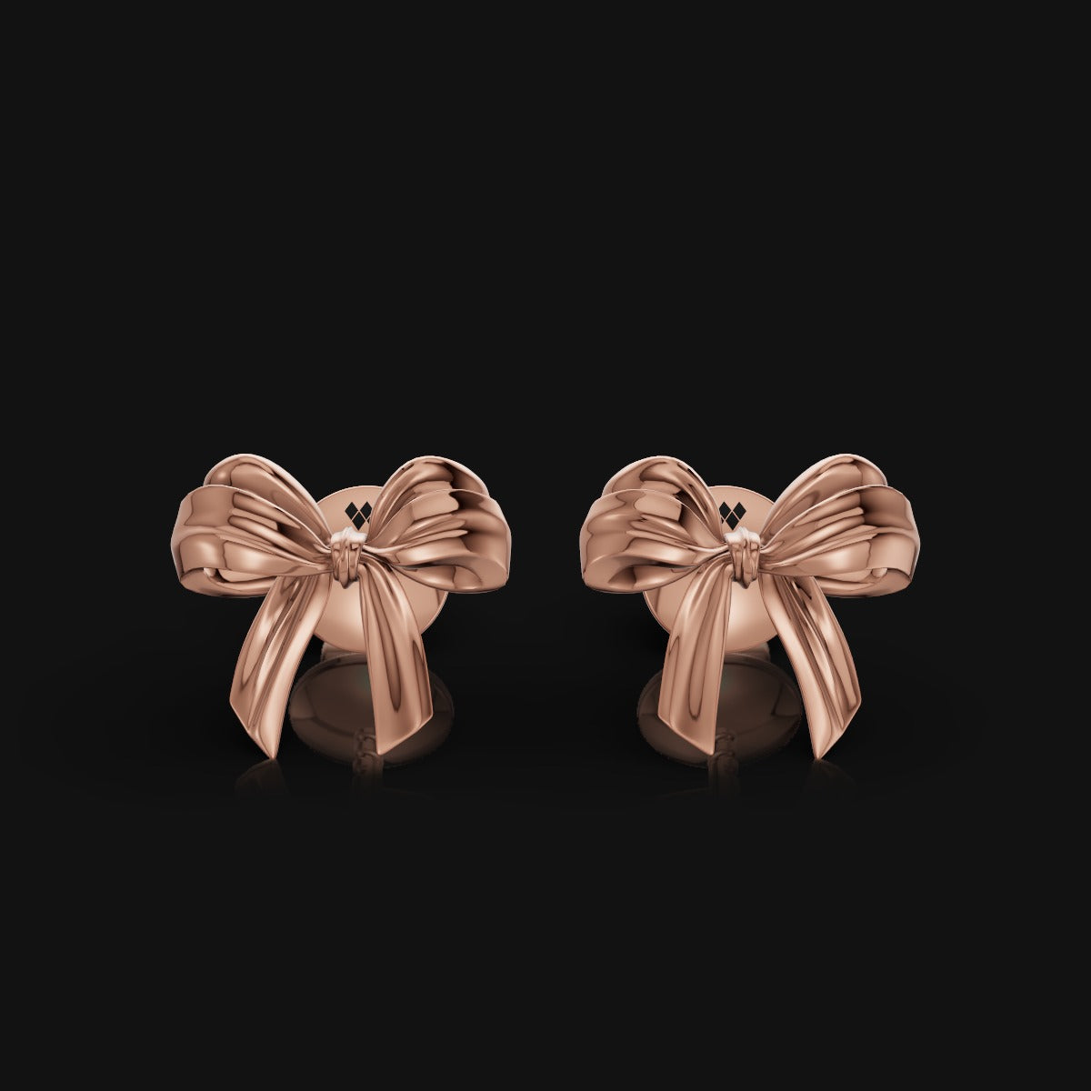 925 Sterling Silver Ribbon Earring