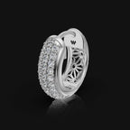 925 Sterling Silver Moissanite Diamond Bali Earring (1 PC)