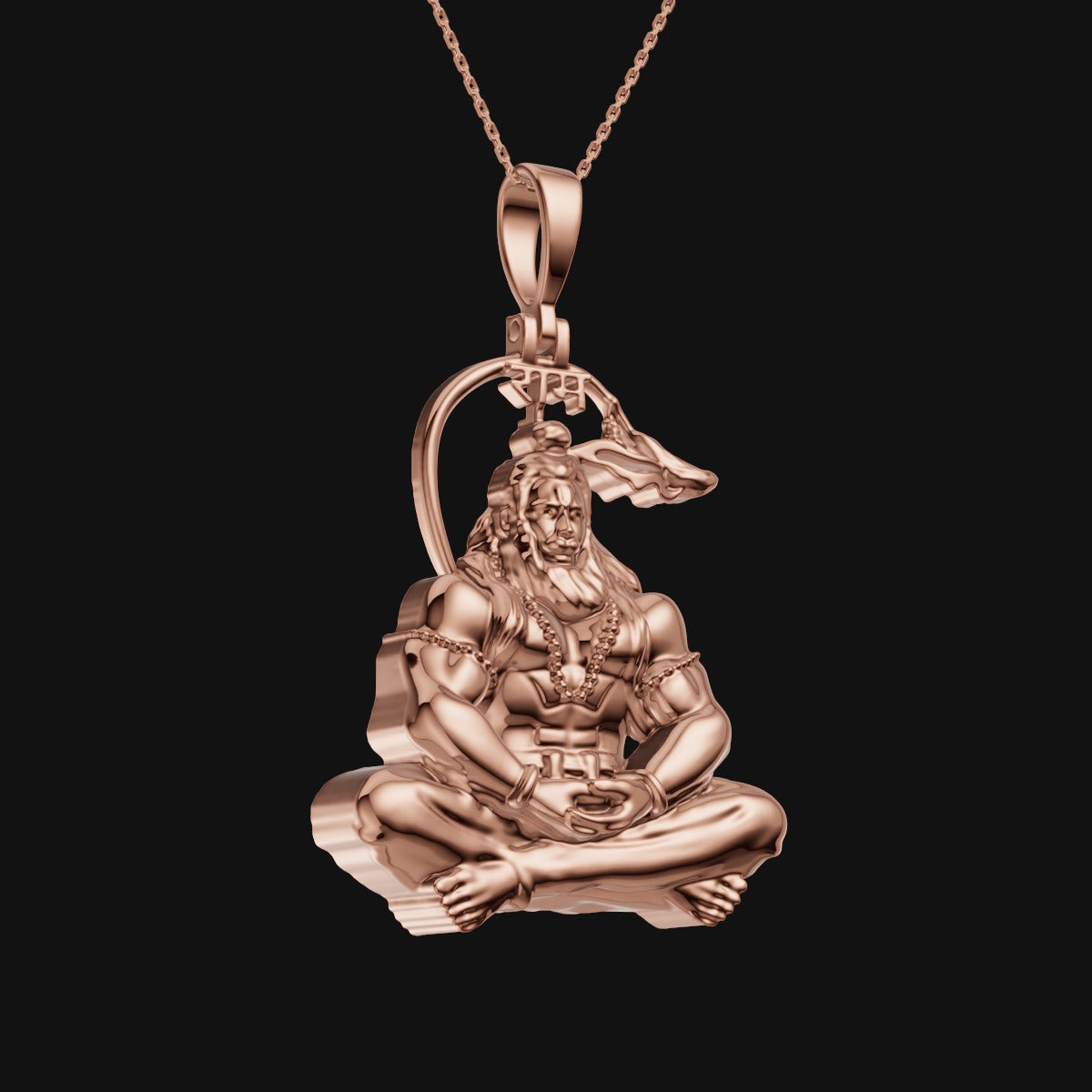 925 Sterling Silver Hanuman Ji Pendant