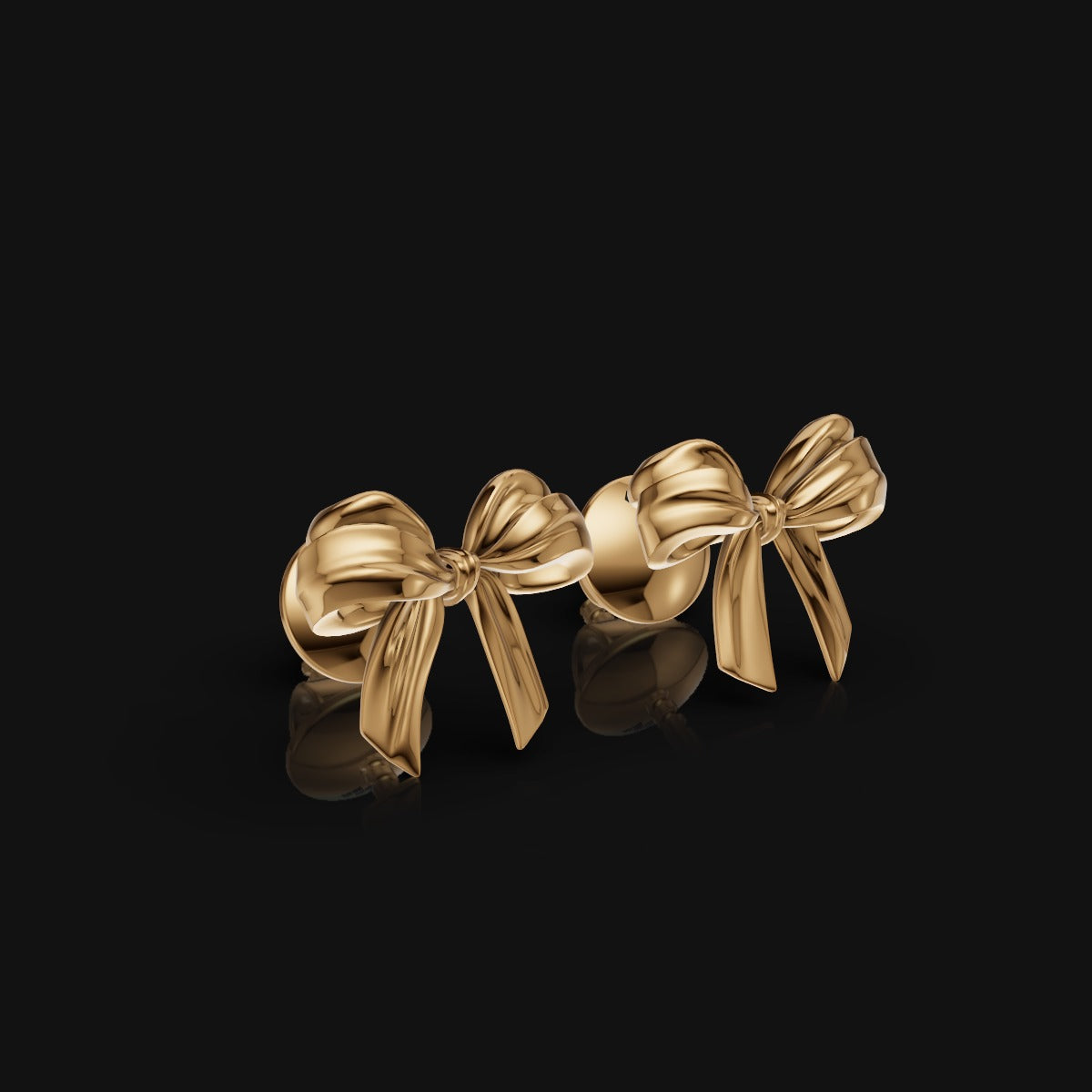 925 Sterling Silver Ribbon Earring