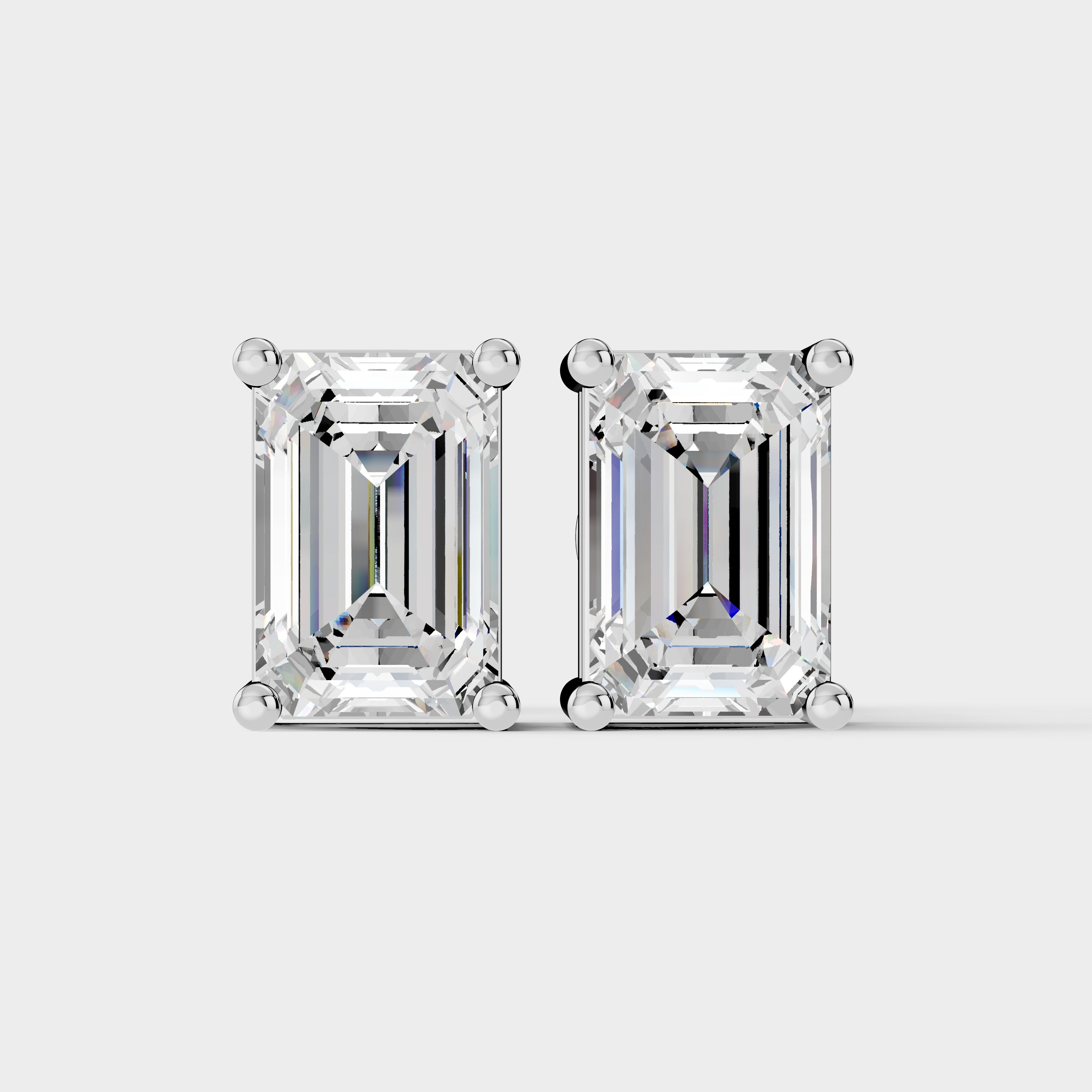 Emerald Shape Earrings (1 PAIR)