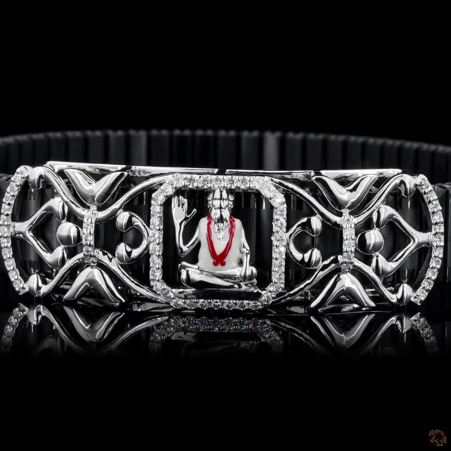 925 Sterling Silver Bapasitaram Bracelet With Moissanite Diamond