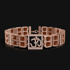 925 Sterling Silver Bracelet with Authentic Rudraksha & Om Symbol