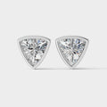 Trillion Bezel Setting Earring ( 1 Pair )