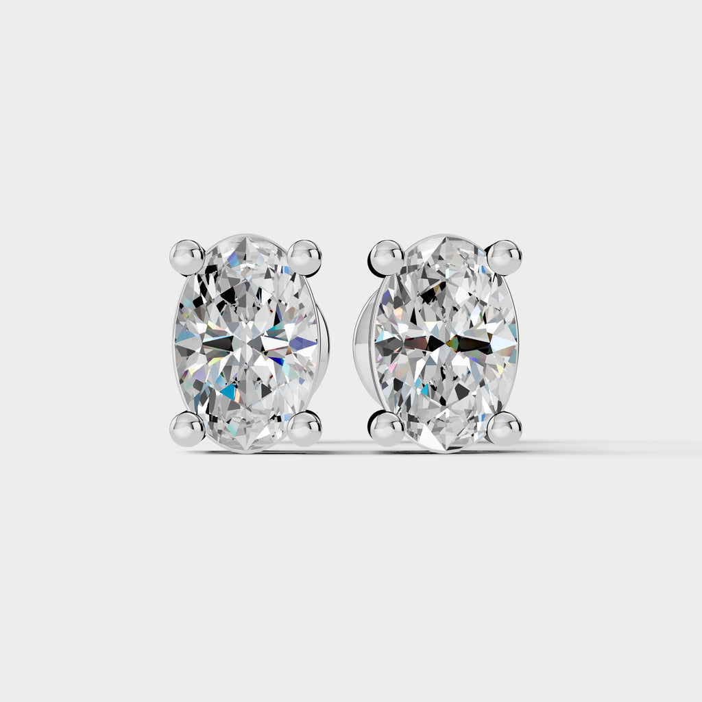 Oval Shape Earrings (1 PAIR)