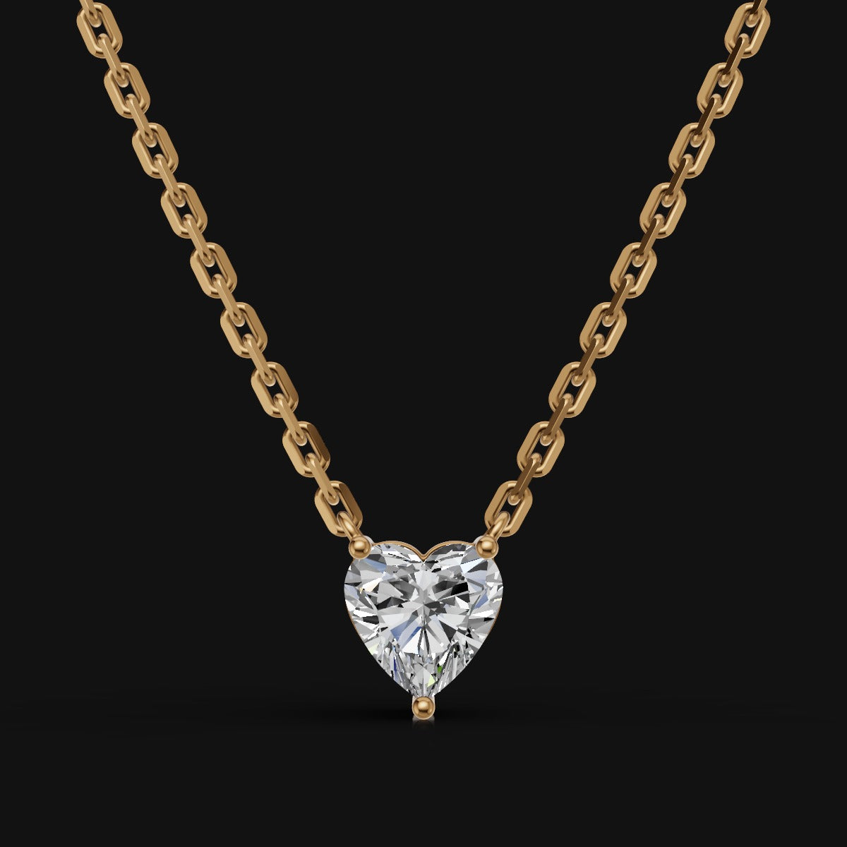 925 Sterling Silver Heart Shape Pendant