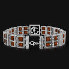 925 Sterling Silver Bracelet with Authentic Rudraksha & Om Symbol