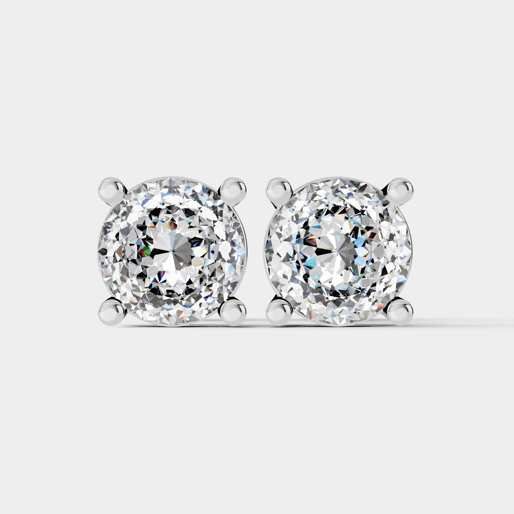 1 CT Portuguese Cut Earring (1 Pair)