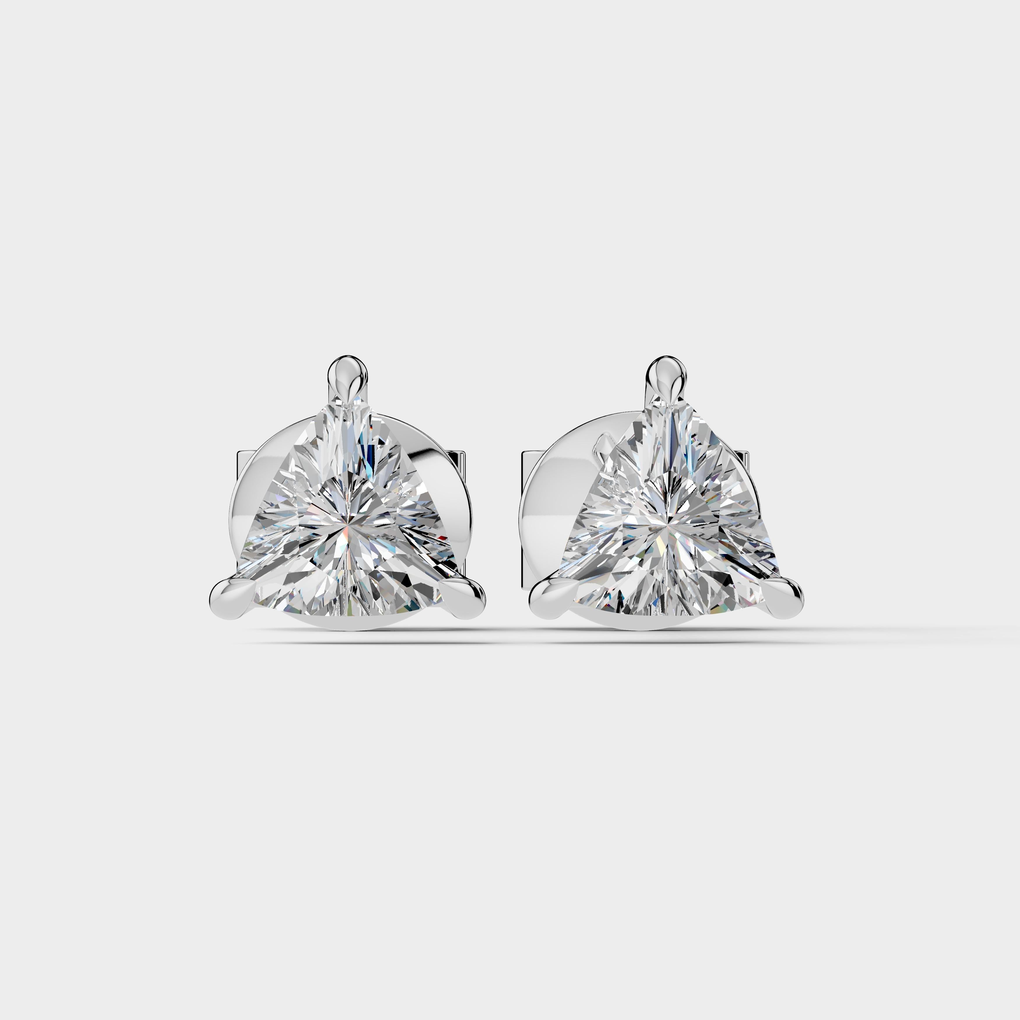 Trillion Shape Earrings (1 Pair)