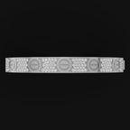 925 Silver Luxury Screw Pattern Bracelet With Moissanite Diamond