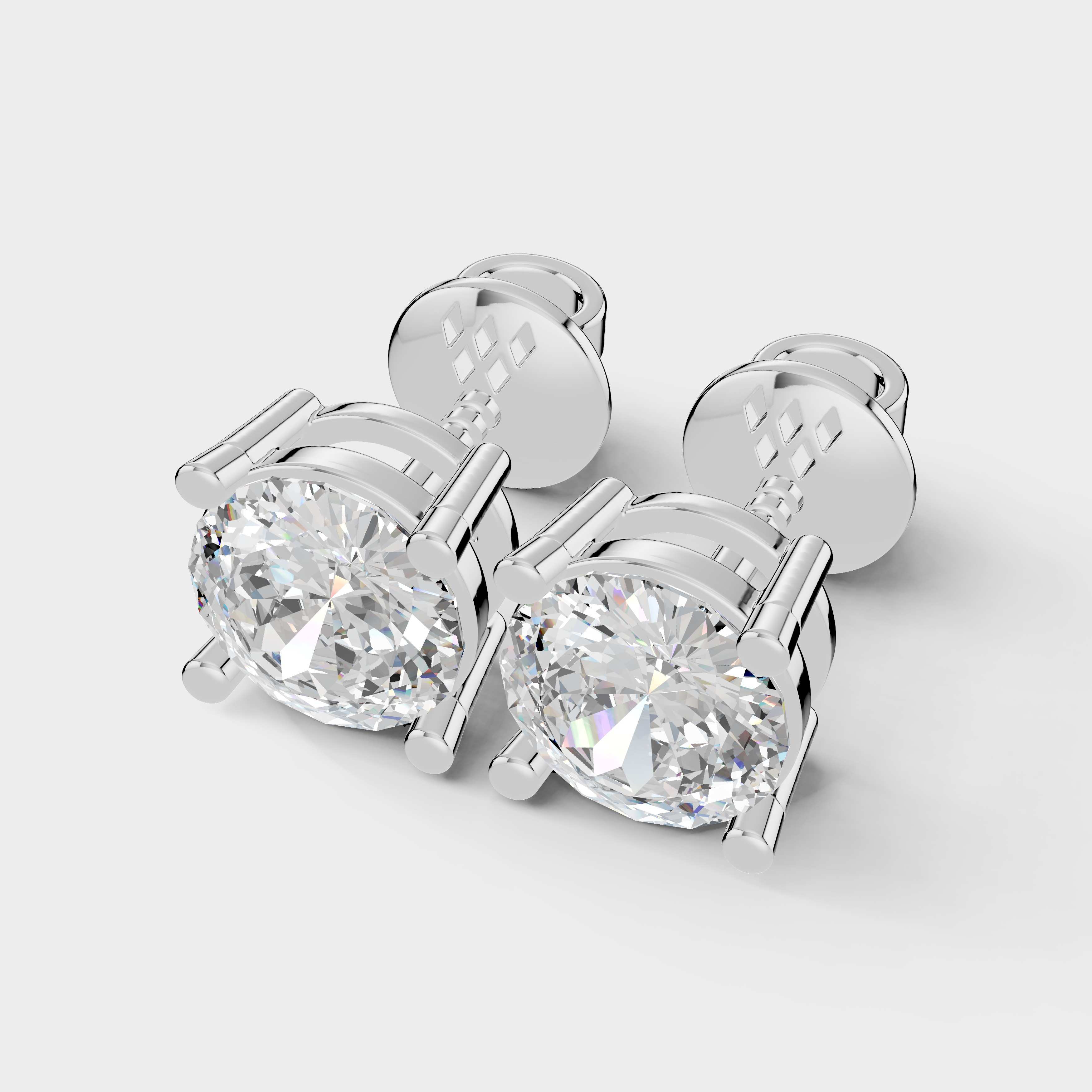 1 CT Portuguese Cut Earring (1 Pair)