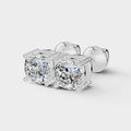 Cushion Shape Earrings with (1 Pair)