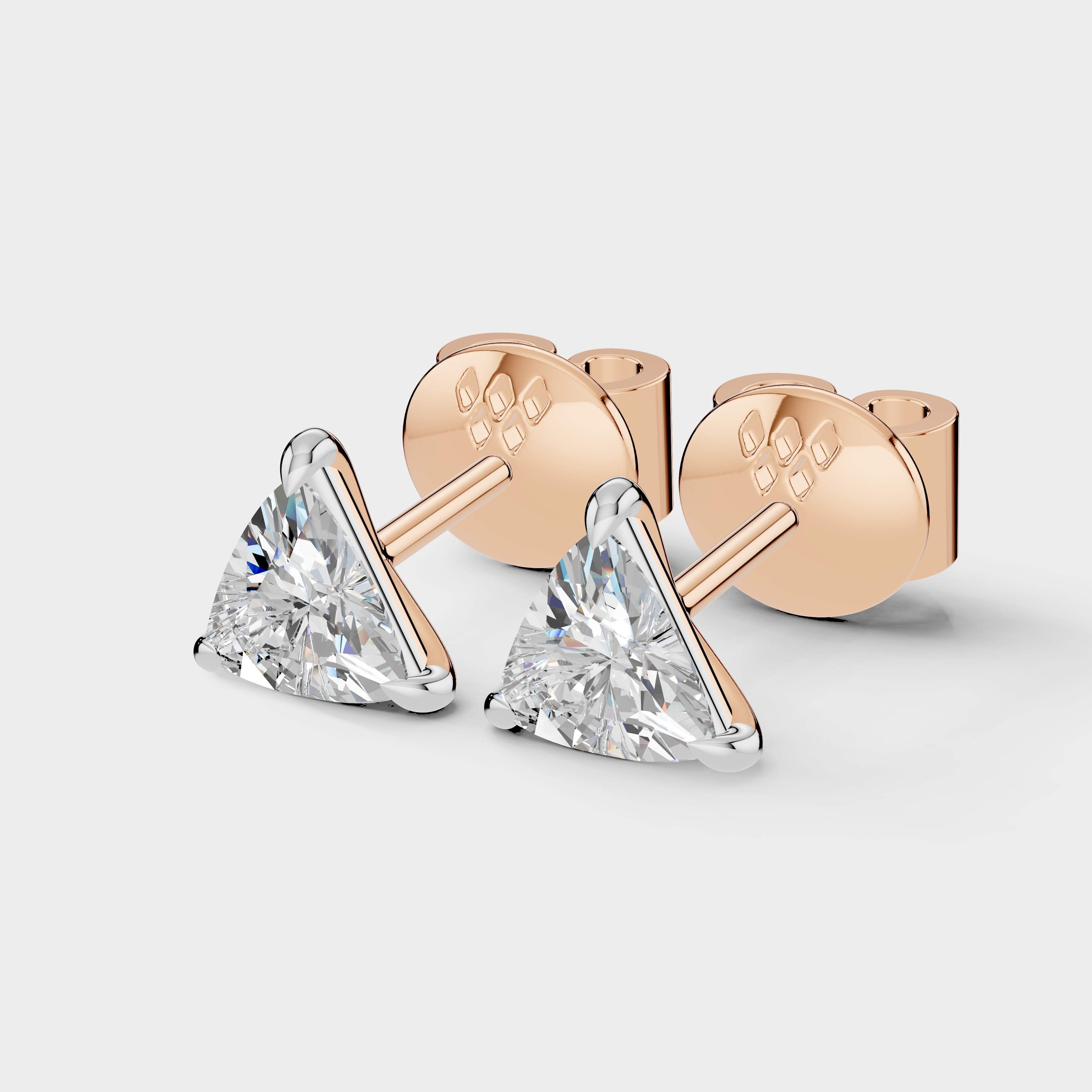 Trillion Shape Earrings (1 Pair)