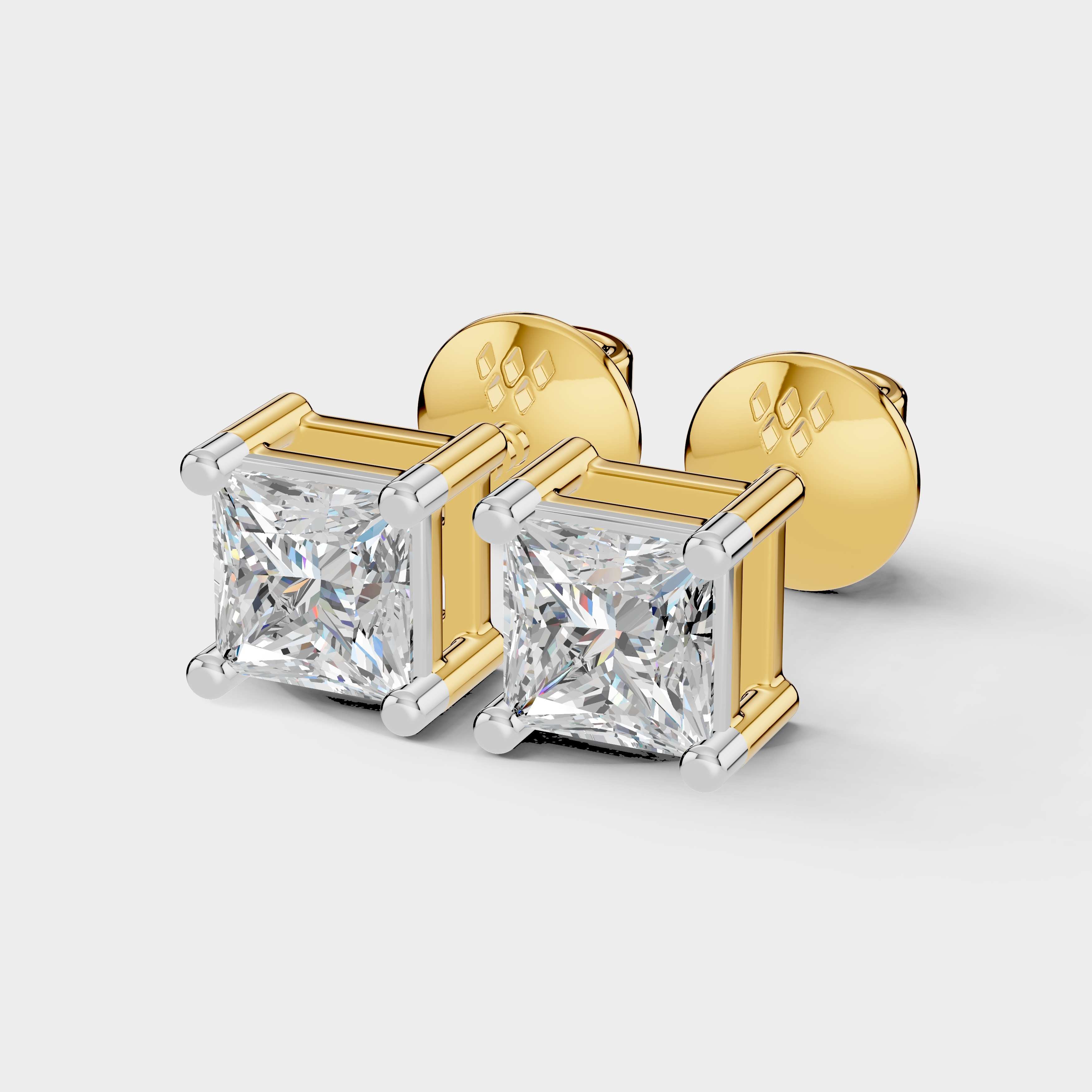 Princess Shape Earrings (1 Pair)