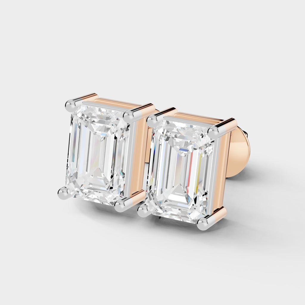 Emerald Shape Earrings (1 PAIR)