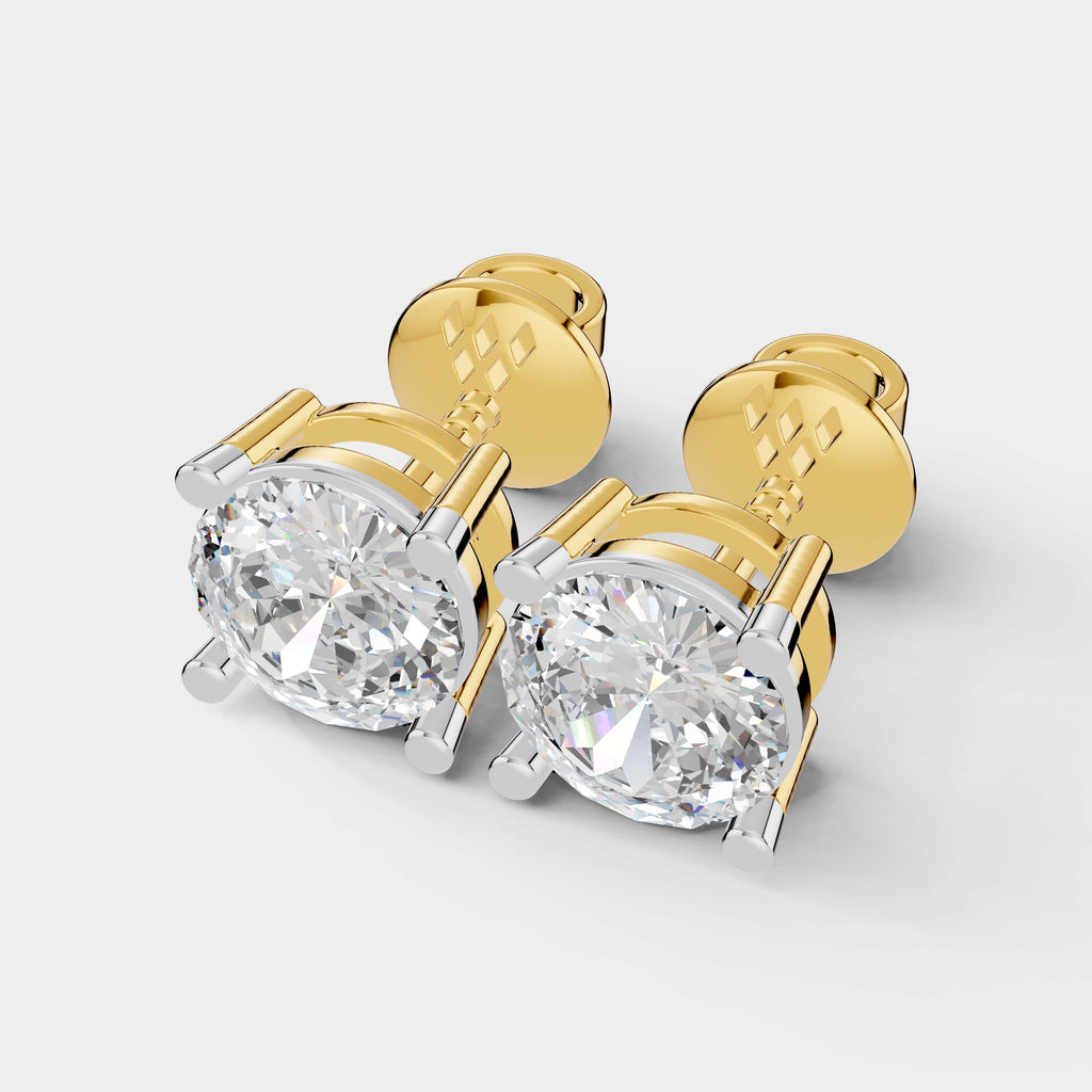 1 CT Portuguese Cut Earring (1 Pair)