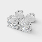 1 CT Portuguese Cut Earring (1 Pair)