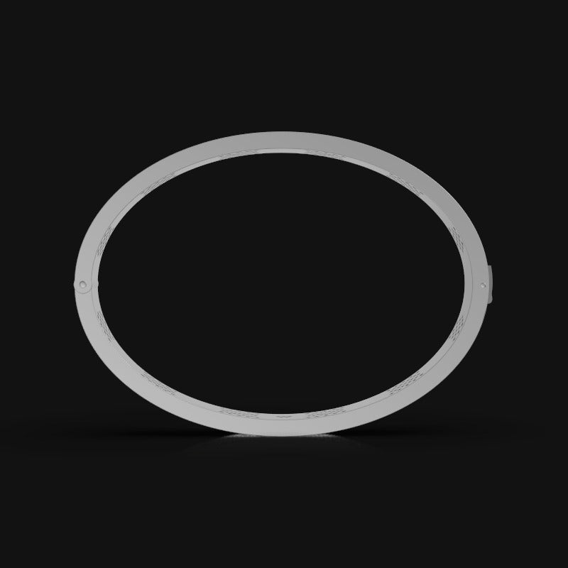 925 Silver Luxury Screw Pattern Bracelet With Moissanite Diamond