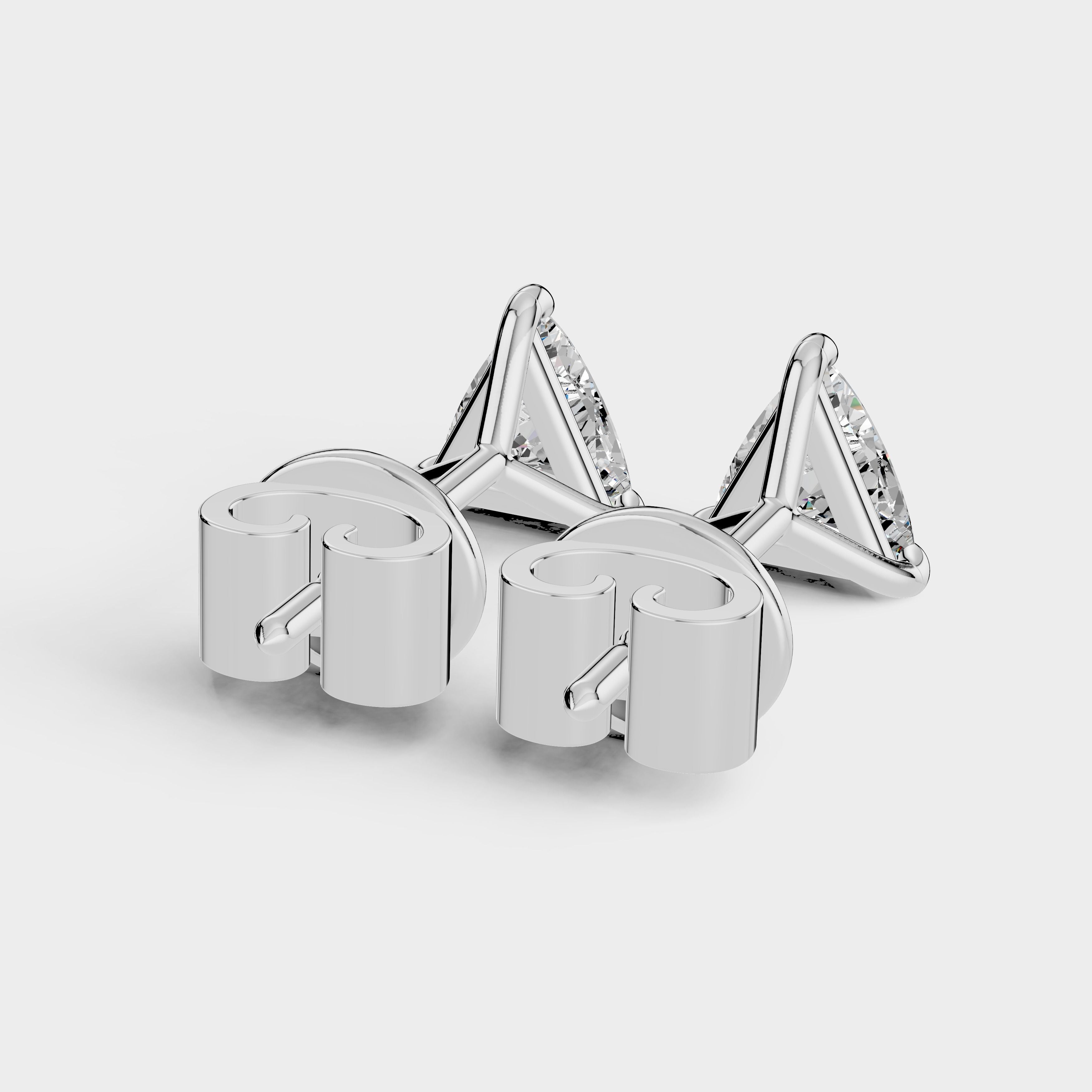 Trillion Shape Earrings (1 Pair)
