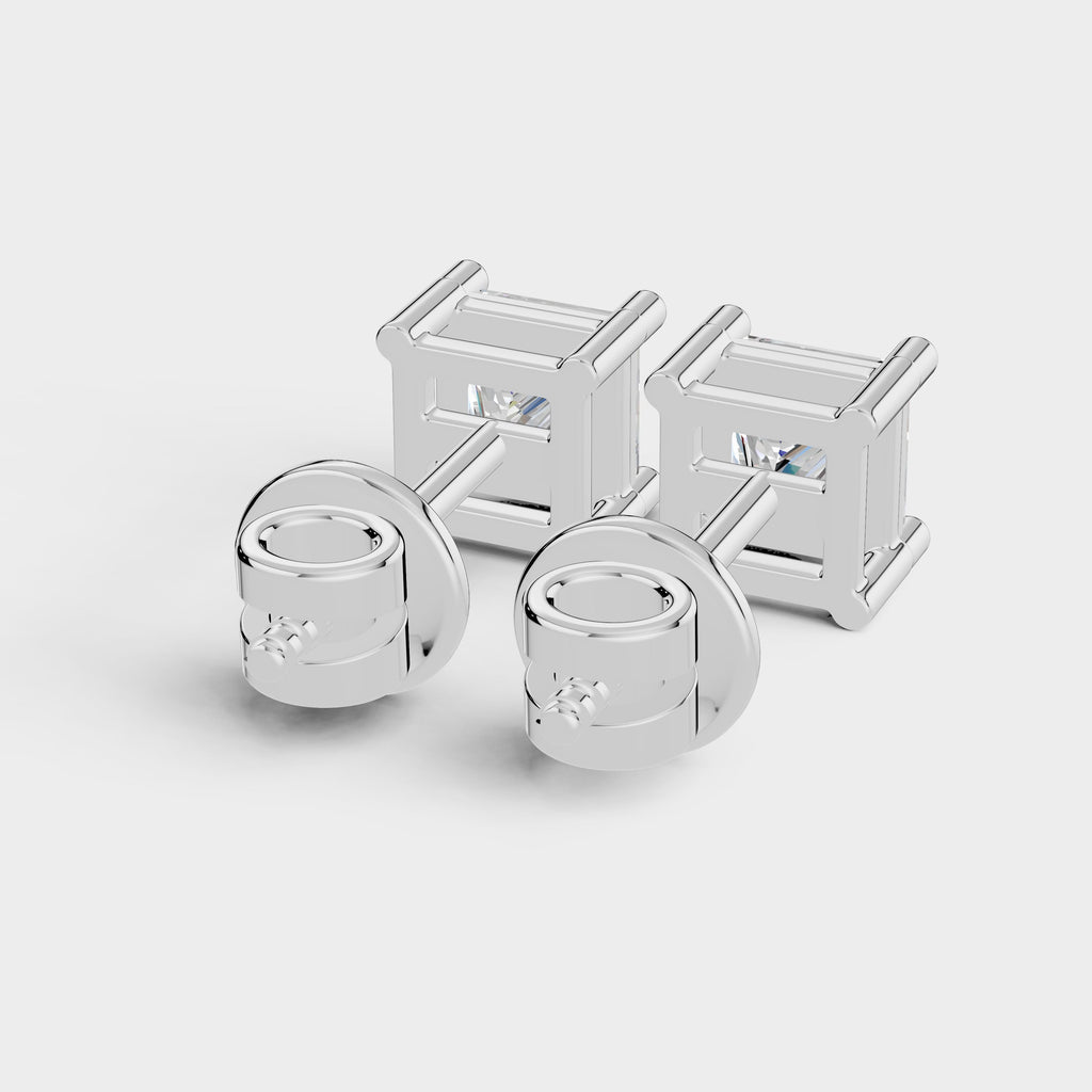 Princess Shape Earrings (1 Pair)