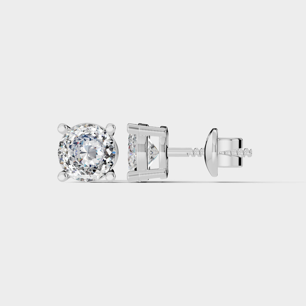 1 CT Portuguese Cut Earring (1 Pair)