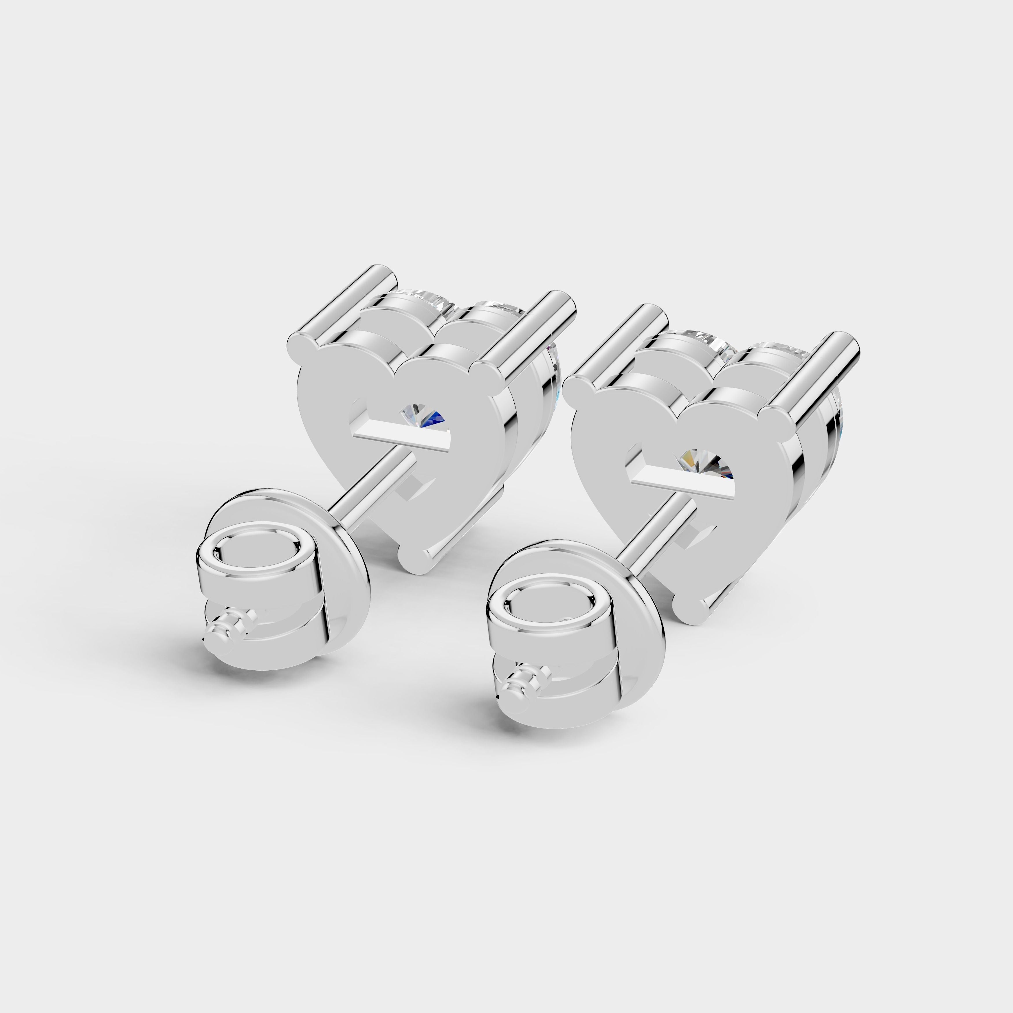 Heart Shape Earrings (1 PAIR)