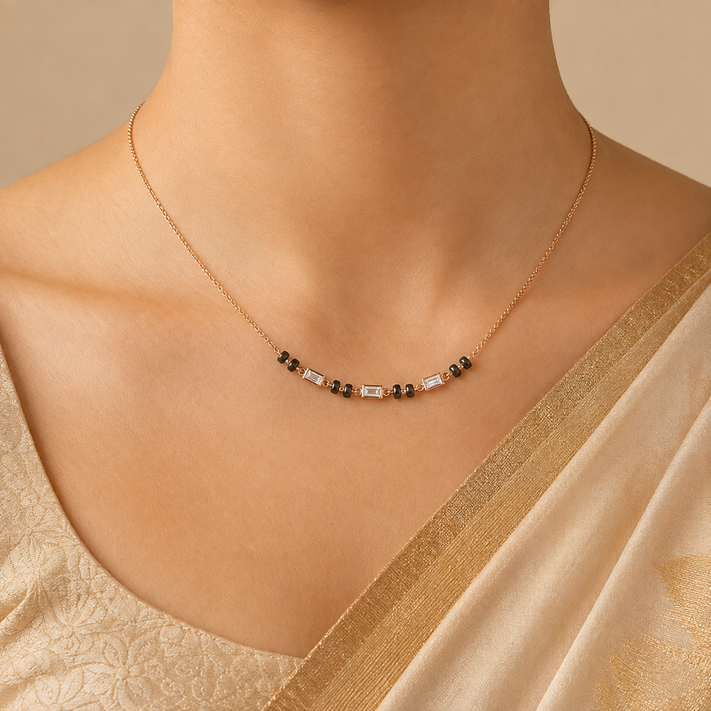 Baguette Cut Mangalsutra