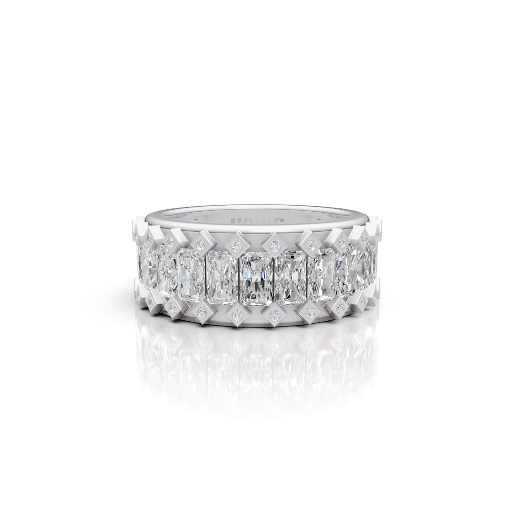 Radiant Shape Band Ring