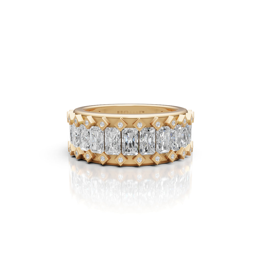 Radiant Shape Band Ring