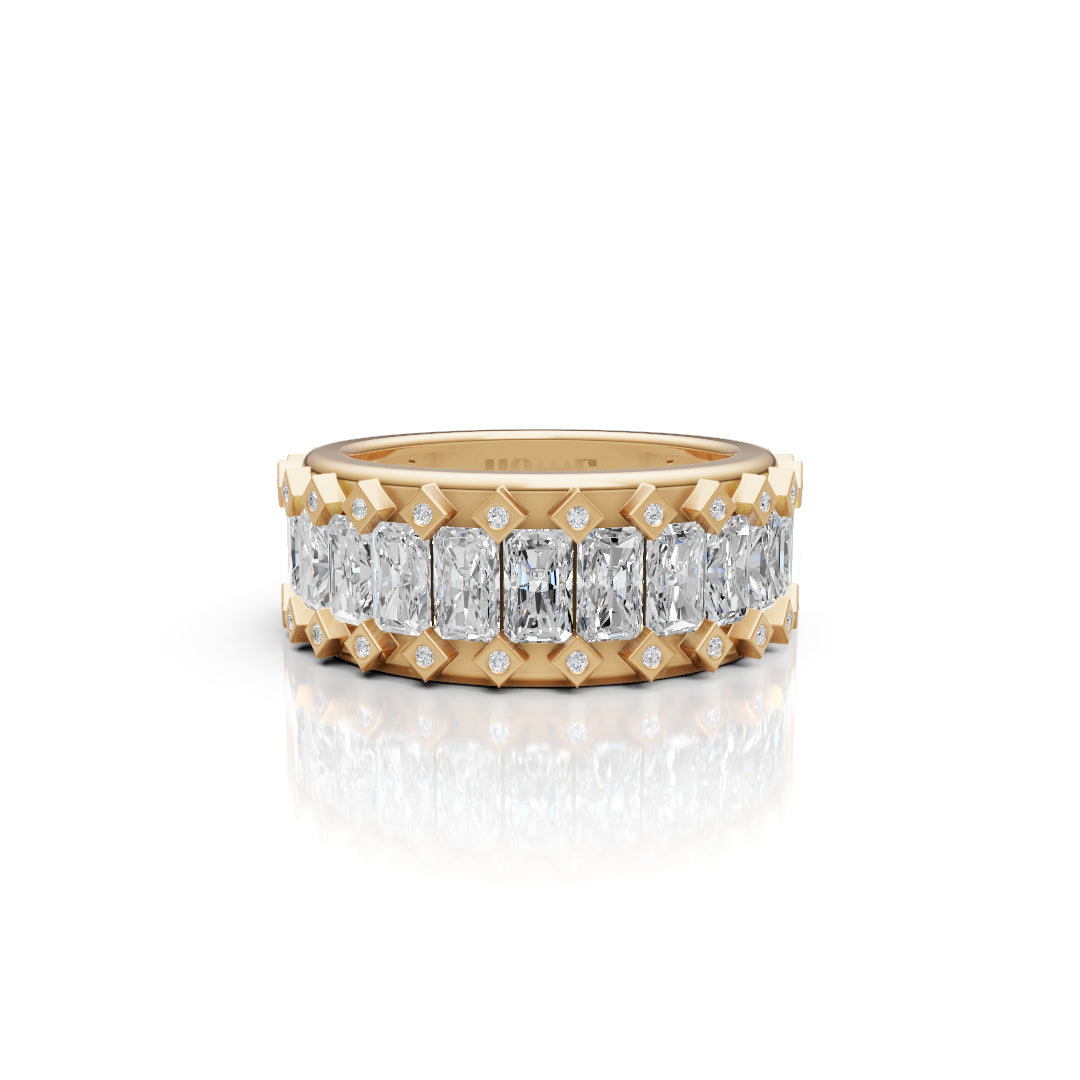 Radiant Shape Band Ring
