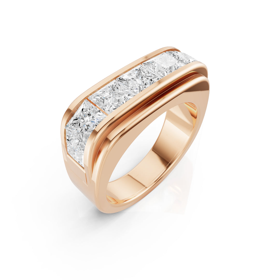 Princess-Cut Band Ring