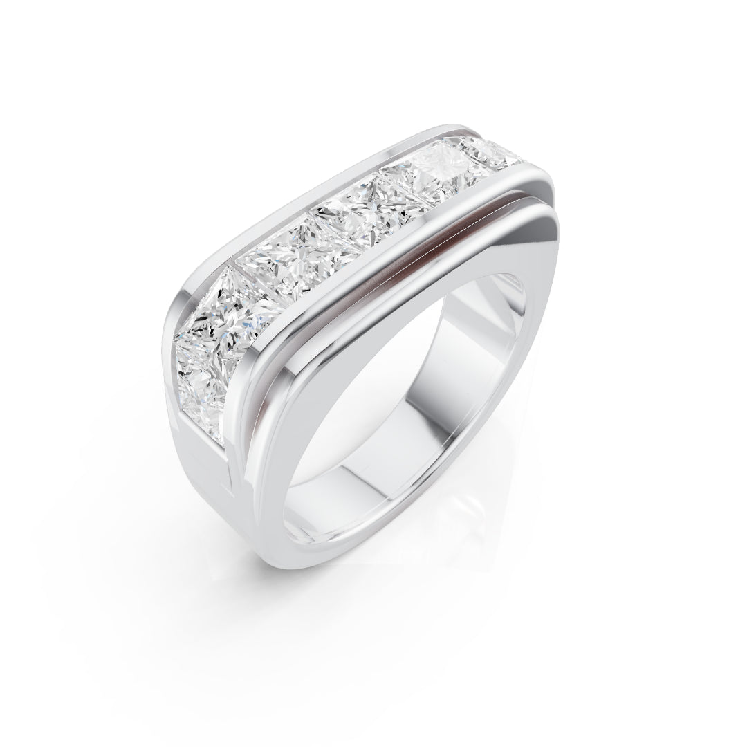 Princess-Cut Band Ring