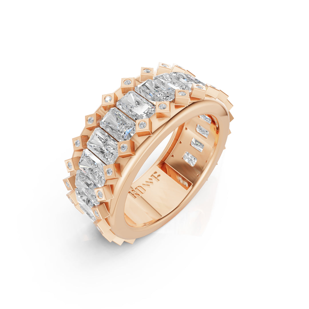 Radiant Shape Band Ring