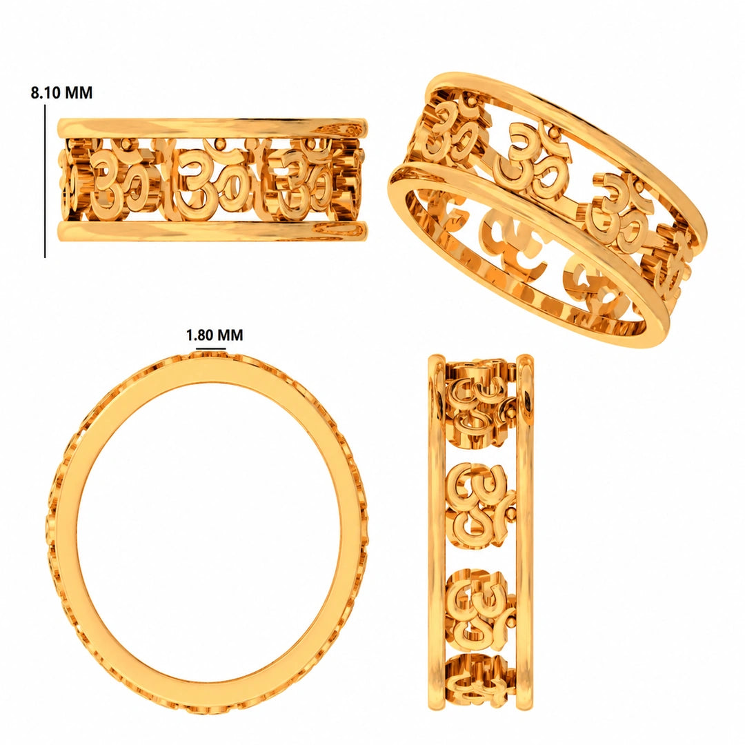 Om Symbol Men's Ring