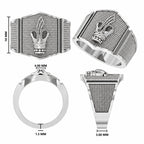 Royal Crown Textured Ring