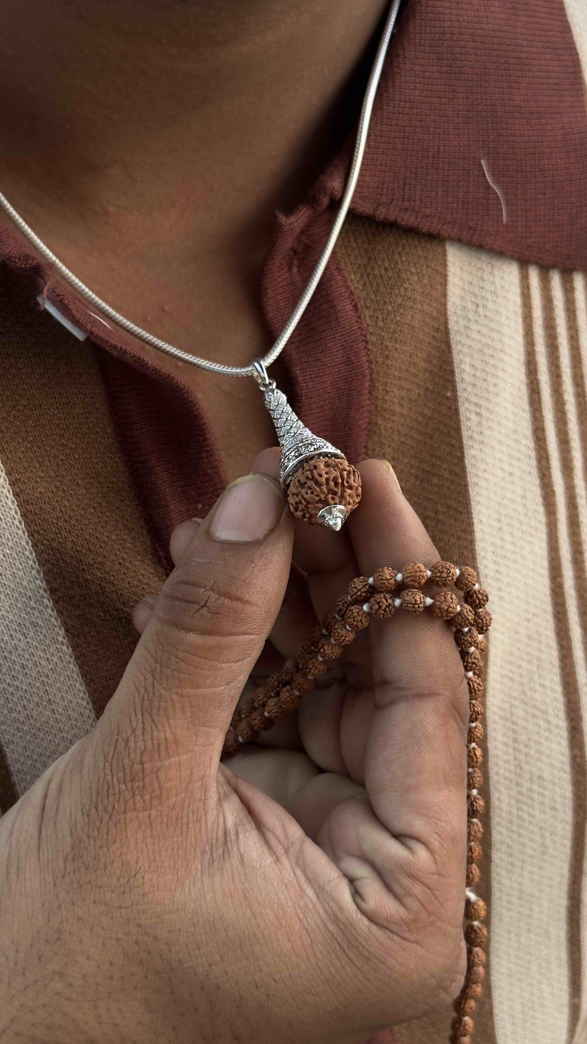 925 Sterling 8 Mukhi Rudraksh Pendant