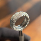 925 Sterling Silver Moissanite Diamond Montubhai's Ring