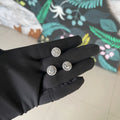 Floral Halo Pendant & Stud Earrings Set in – Timeless Sparkle Combo