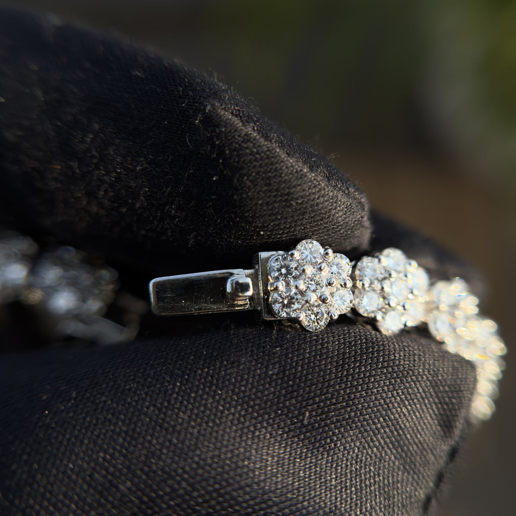 Flower Tennis Bracelet