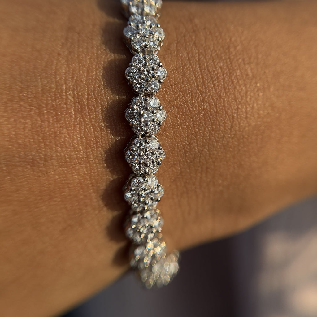 Flower Tennis Bracelet