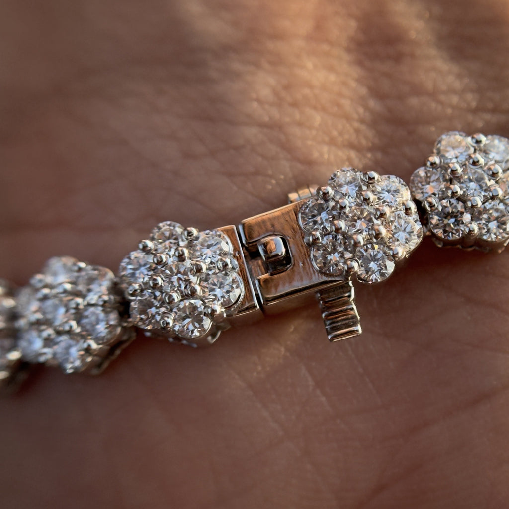 Flower Tennis Bracelet