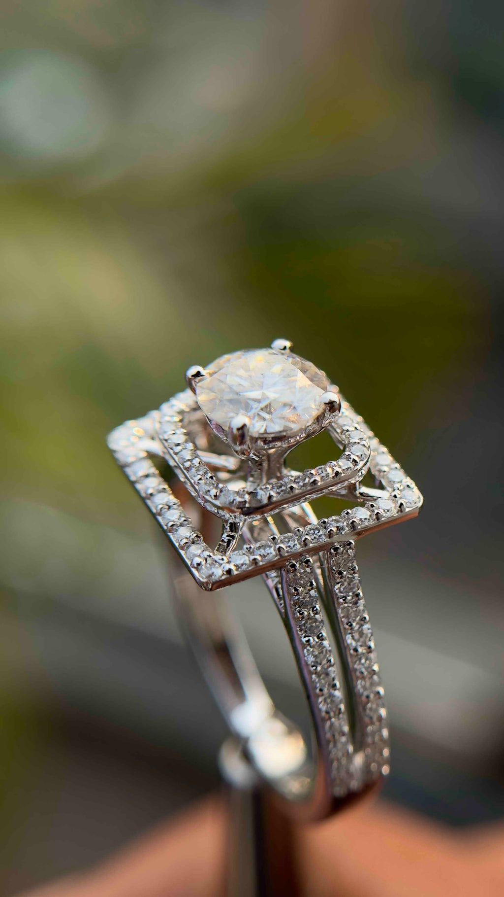 Square Halo Ring